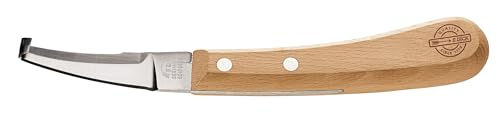 Dick Hufmesser Economic Beidseitig-Lang-Schmal mit Buchenholzgriff und Carbonstahl Klinge 78 mm – Bild 1 von 6