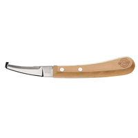 Produktbild von Dick Hufmesser Economic Beidseitig-Lang-Schmal mit Buchenholzgriff und Carbonstahl Klinge 78 mm