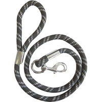 Produktbild von Dicke Kordel-Hundeleine Diego & Louna aus Polypropylen 150 cm Grau Weiß Schwarz