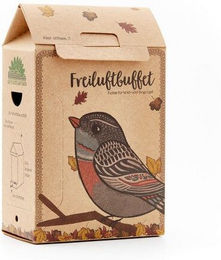 Die Stadtgärtner Vogelhaus Futterstation aus wetterfestem Naturkarton – Bild 1 von 2