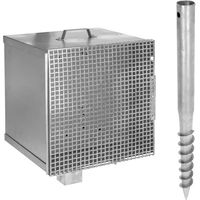 Produktbild von Diebstahlsicheres Elektrogehäuse aus verzinktem Stahl für 12V-Station AKO in Grau/Silber