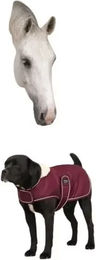 Produktbild von Diego & Louna Teddy Fleece-Hundedecke für erwachsene Hunde aus Polyester in Braun und Rot