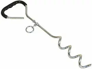 Difac Hundehaken mit Gummigriff in Silber und Schwarz – Bild 1 von 1
