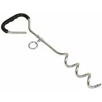 Produktbild von Difac Hundehaken mit Gummigriff in Silber und Schwarz