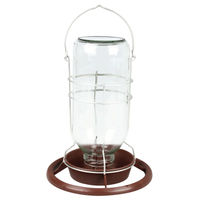 Produktbild von DISI Futterhaus und Futternapf für Wildvögel aus Glas und Kunststoff in Transparent und Braun