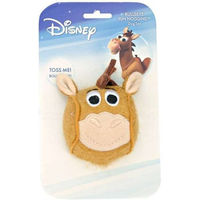 Produktbild von Disney Noggins Toy Story Bullseye Hundespielzeug aus Latex als Ball in Braun und Schwarz 8 x 9 cm
