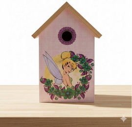 Disney Vogelhaus Tinkerbell aus Holz bunt – Bild 1 von 3