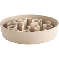 Produktbild von District70 Anti-Schlingnapf für Hunde aus Bambus Merengue Beige Ø 21 cm