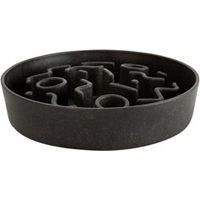 Produktbild von District70 Antischlingnapf für Hunde aus Bambus Dunkelgrau Ø 28 cm - 2,5 l