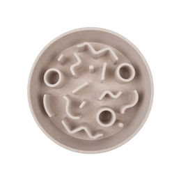 Produktbild von District70 BAMBOO Anti-Schling Napf Slow Feeder Merengue Beige 17 cm