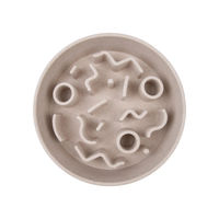 Produktbild von District70 BAMBOO Anti-Schling Napf Slow Feeder Merengue Beige 17 cm