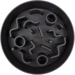 District70 Bamboo Cat Slow Feeder Napf aus Bambus für Katzen Dunkelgrau Ø 13,5 cm - 13,5 cm – Bild 1 von 10