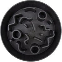 Produktbild von District70 Bamboo Cat Slow Feeder Napf aus Bambus für Katzen Dunkelgrau Ø 13,5 cm - 13,5 cm