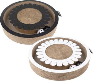 District70 Bloom Kratzmatte aus Kratzpappe für Katzen in Schwarz – Bild 1 von 6