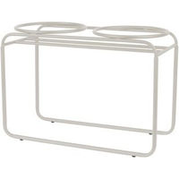 Produktbild von District70 Butler Erhöhte Futterstation mit Edelstahlnäpfen in Beige und Weiß Größe Groß