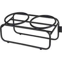 Produktbild von District70 Butler Napfhalter aus Edelstahl für Bambus-Näpfe für Katzen in Schwarz