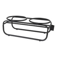 Produktbild von District70 Butler Napfhalter für Bambus Näpfe Größe L Schwarz mit Edelstahl Näpfen 1600ml