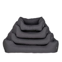 Produktbild von District70 Classic Box Hundebett Anthrazitgrau Größe M 80 x 60 cm - 80 cm