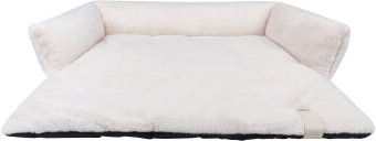 Produktbild von District70 Hundebett NUZZLE Sofa aus Plüsch Creme Größe M