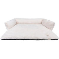 Produktbild von District70 Hundebett NUZZLE Sofa aus Plüsch Creme Größe M