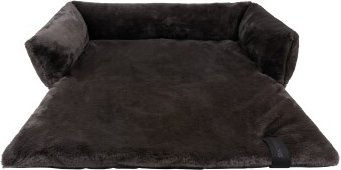 District70 Hundebett NUZZLE Sofa aus Plüsch dunkelgrau Größe L – Bild 1 von 2