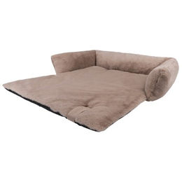 District70 Hundebett NUZZLE Sofa aus Plüsch in Taupe Beige Größe L – Bild 1 von 2