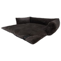 Produktbild von District70 Hundebett NUZZLE Sofa Plüsch dunkelgrau Größe M