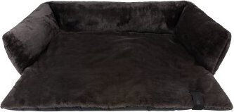 Produktbild von District70 Hundebett NUZZLE Sofa Plüsch dunkelgrau Größe S