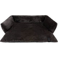Produktbild von District70 Hundebett NUZZLE Sofa Plüsch dunkelgrau Größe S