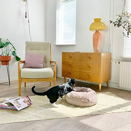 District70 Hundekissen Fuzz Pink Größe L aus Polyester – Bild 1 von 2