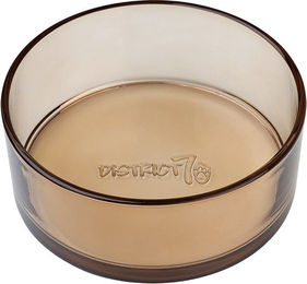 District70 Hundenapf aus Glas DAWN Champagne Größe S Transparent Beige – Bild 1 von 2