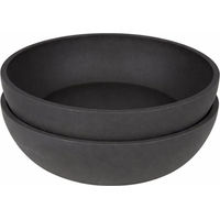 Produktbild von District70 Hundenapf-Set aus Bambus Größe M in Grau oder Schwarz mit 2 x ø 17,5 cm