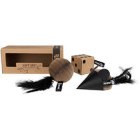 Produktbild von District70 Katzenspielzeug Geschenkset Standard mit Maus und Zubehör aus Pappe für alle Altersstufen