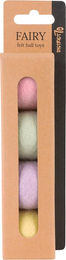 District70 Katzenspielzeug Wollfilzbälle Fairy Bunt - 4 x 35 mm – Bild 1 von 6