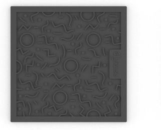 District70 QUEST Schleckmatte aus Silikon dunkelgrau 28x28 cm – Bild 1 von 2