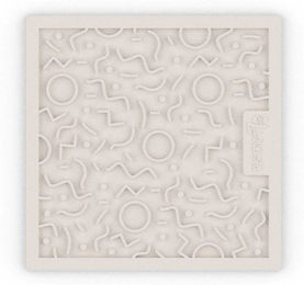 Produktbild von District70 QUEST Schleckmatte Merengue aus Silikon 20x20 cm