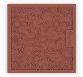 Produktbild von District70 QUEST Schleckmatte Terra aus Silikon 28x28 cm