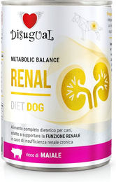 Produktbild von Disugual Metabolic Balance Renal Hund Nassfutter Schwein 6 x 400 g Diätfutter für Nierenprobleme - 6 x 400 g