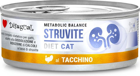 Produktbild von Disugual Metabolic Balance Struvite Cat Urinary Veterinärdiät Nassfutter Truthahn Paté 12 x 85 g - 12 x 85 g