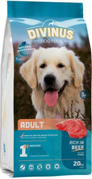 Produktbild von DIVINUS Trockenfutter für adulte Hunde mit Rind und Geflügel 20 kg - 20 kg
