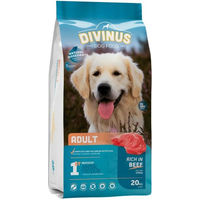 Produktbild von DIVINUS Trockenfutter für adulte Hunde mit Rind und Geflügel 20 kg - 20 kg