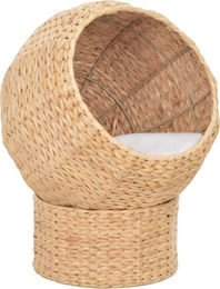 DKD Home Decor Katzenkorb aus Seegras in Natur mit herausnehmbarem Kissen 35 cm – Bild 1 von 1