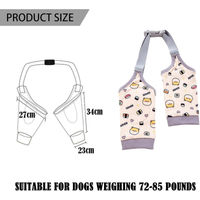 Produktbild von DKDDSSS Hund Ellenbogenbandage Erholung Sleeve für Vorderbeine bei Arthrose Gelb XXL