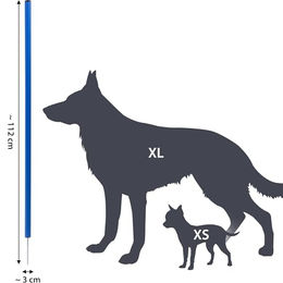 dobar Agility Slalomset für Hunde 12-teilig aus Kunststoff Blau/Gelb – Bild 1 von 7