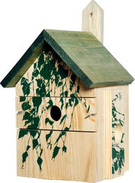 Produktbild von Dobar Birke Nistkasten für Wildvögel aus Holz im Camouflage-Design