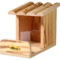 Produktbild von dobar Eichhörnchen-Futterstation aus FSC-Massivholz mit Futtersilo in Natur Braun