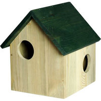 Produktbild von DOBAR Eichhörnchenhaus aus Holz in Natur/Grün-Beige