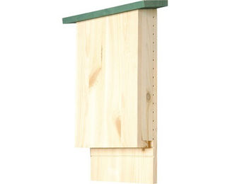 dobar Fledermauskasten Chiroptera aus Massivholz in Natur und Grün – Bild 1 von 10