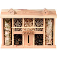 Produktbild von dobar green label Insektenhotel Alabama aus FSC Massivholz als Nisthilfe für Wildbienen in Naturoptik