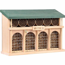 dobar green label Insektenhotel Dublin aus Holz in Grün mit FSC-Zertifizierung – Bild 1 von 9